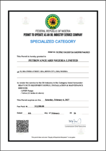 pnl nuprc permit pumps valves